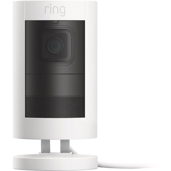 Ring Stick Up Elite Indoor/Outdoor 1080p Wireless/Wired Security Camera, White B07TC7D9CS